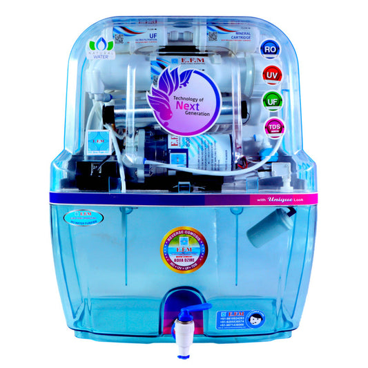 E.F.M Dezire 16 L RO+UV+UF+TDS+MINERAL  RO Water Purifier (Transparent)