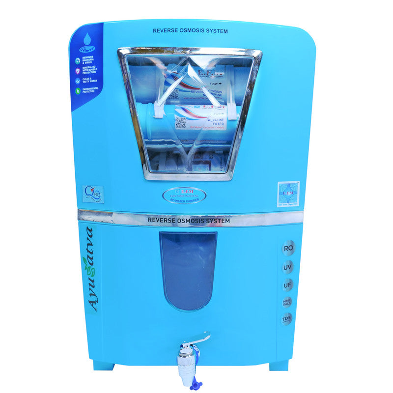 E.F.M Seatone Multilife 10 L RO+UV+UF+TDS+MINERAL  RO Water Purifier (Blue)