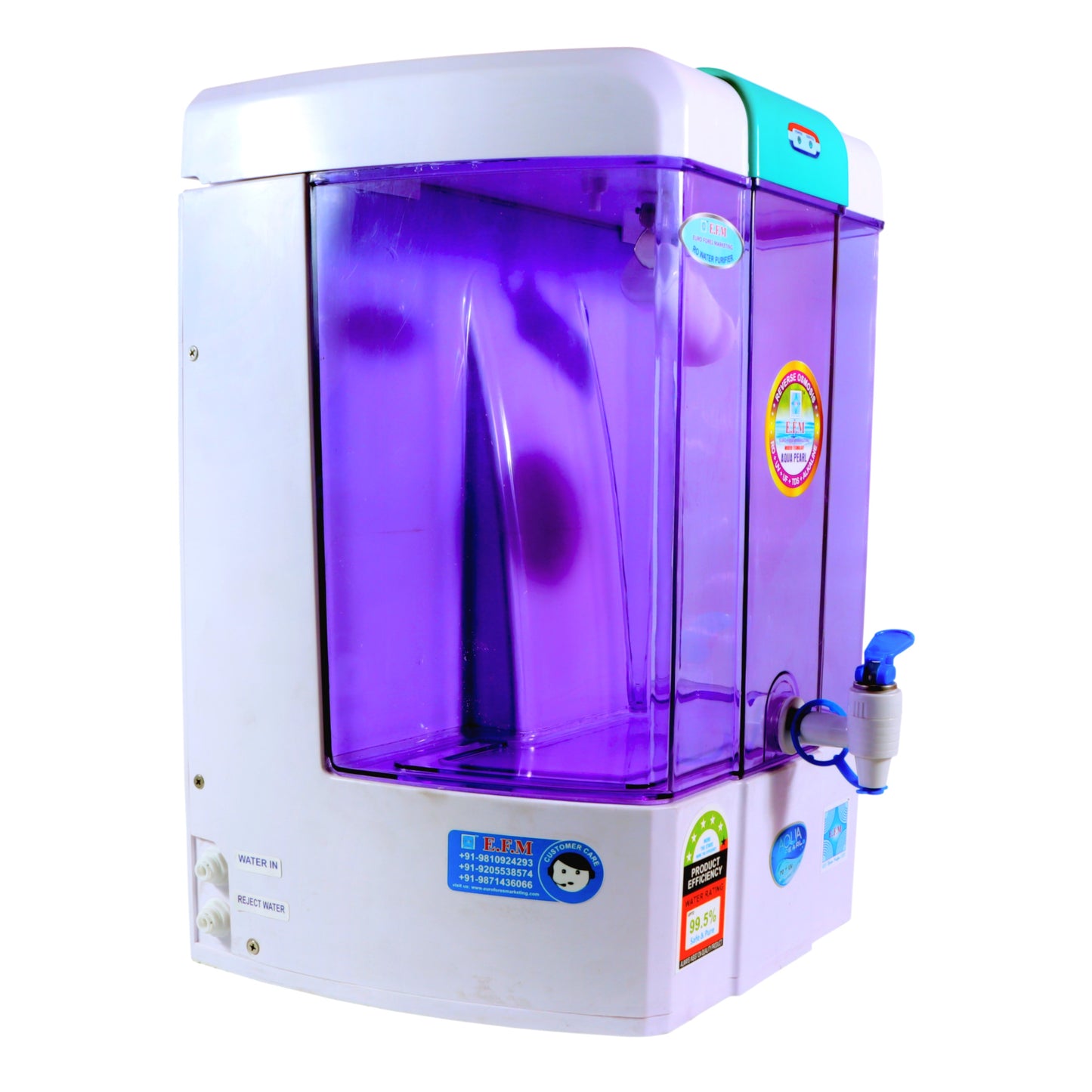 E.F.M Pearl 12 L RO+UV+UF+TDS+Alkaline+Copper+Zinc Water Purifier