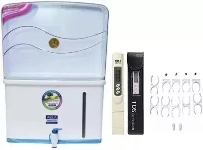 E.F.M Aquafresh ro/ cabinet/body 12 litre storage with clamp hand tap and TDS Meter 12L RO + UV + UF Water Purifier